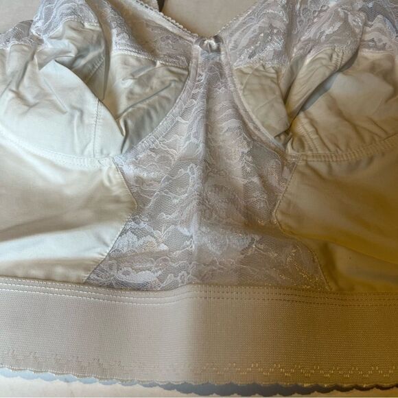 Vintage 1950's Bra Shapewear Cleopatra Goddess White NWOT 42B - Picture 6 of 9